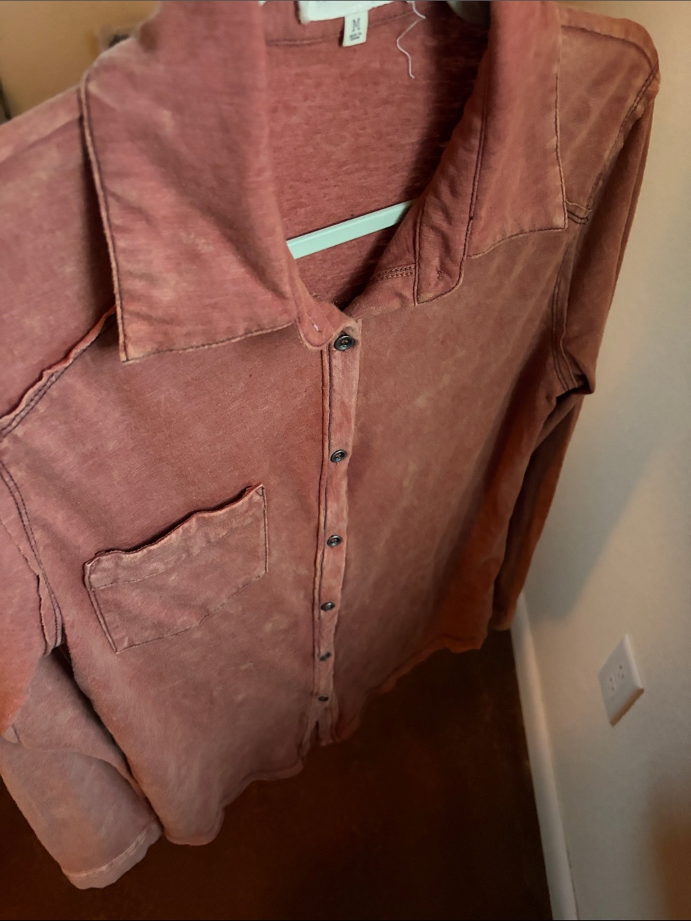 Gilded Intent Rust Brown Long-Sleeve Button Shirt